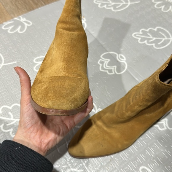 RAG & BONE THE ROVER HIGH BOHO BOOTS CAMEL SUEDE CHELSEA BOOTS - Picture 6 of 12